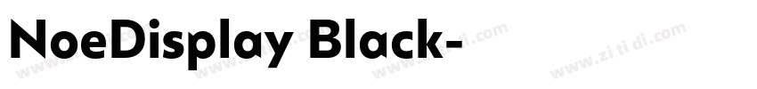 NoeDisplay Black字体转换